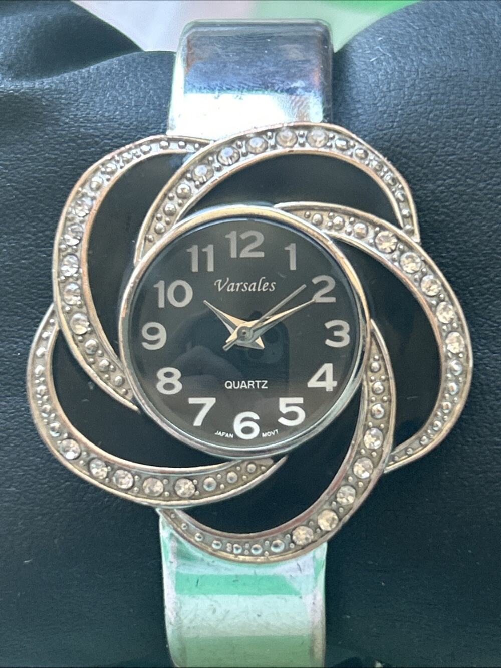 Varsales Black And Silver Tone Women’s Quartz Watch